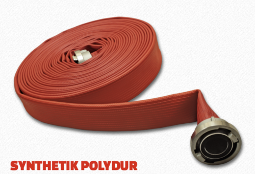 Feuerlöschschlauch Storz-Kupplung DIN 14811 Kl. 3 Feuerwehrschlauch rot gummiert